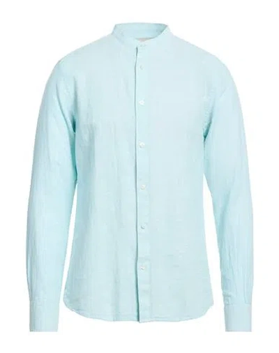 Only & Sons Man Shirt Sky Blue Size Xl Linen, Cotton, Recycled Cotton