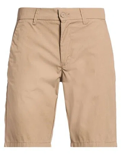 Only & Sons Man Shorts & Bermuda Shorts Brown Size L Polyester, Cotton