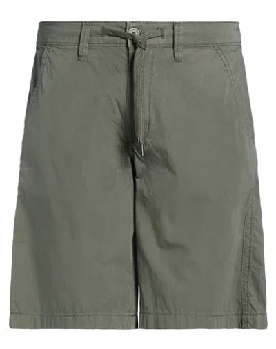 Only & Sons Man Shorts & Bermuda Shorts Dark Green Size M Cotton