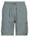 Only & Sons Man Shorts & Bermuda Shorts Grey Size S Cotton, Linen In Grey