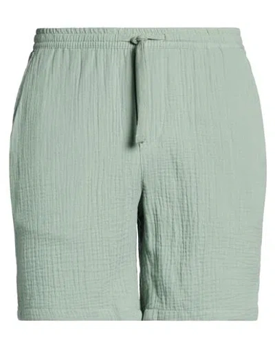 Only & Sons Man Shorts & Bermuda Shorts Light Green Size Xl Cotton In Gray
