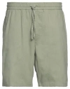Only & Sons Man Shorts & Bermuda Shorts Light Green Size Xxl Cotton, Linen