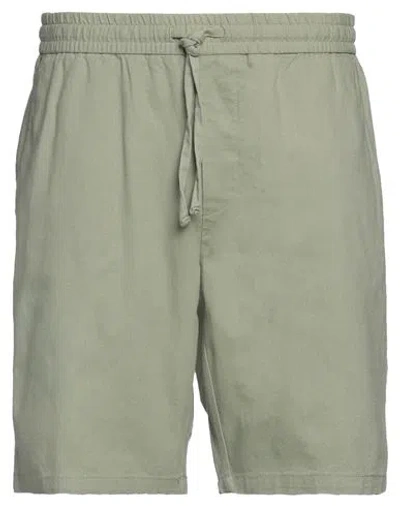 Only & Sons Man Shorts & Bermuda Shorts Light Green Size Xxl Cotton, Linen In Green