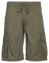 Only & Sons Man Shorts & Bermuda Shorts Military Green Size S Cotton