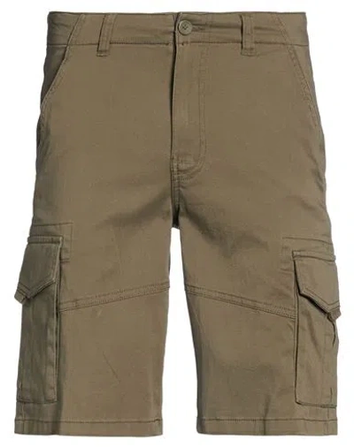 Only & Sons Man Shorts & Bermuda Shorts Military Green Size Xs Cotton, Recycled Cotton, Elastane