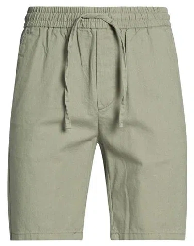 Only & Sons Man Shorts & Bermuda Shorts Military Green Size Xxl Cotton, Linen