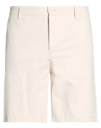 Only & Sons Man Shorts & Bermuda Shorts Off White Size Xl Cotton, Linen, Elastane In Neutral