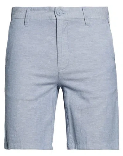 Only & Sons Man Shorts & Bermuda Shorts Sky Blue Size M Cotton, Linen, Elastane