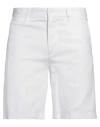 Only & Sons Man Shorts & Bermuda Shorts White Size Xl Cotton, Linen, Elastane In White