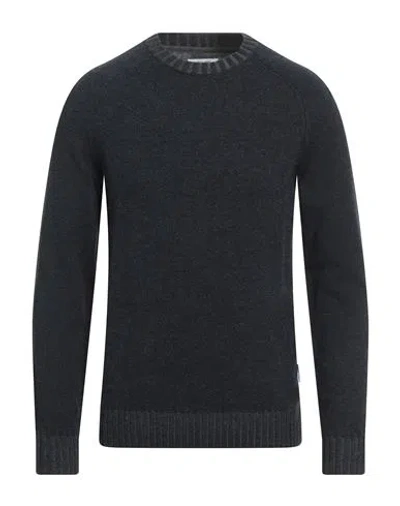 Only & Sons Man Sweater Midnight Blue Size S Cotton, Wool, Polyamide In Black