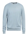 Only & Sons Man Sweater Pastel Blue Size Xl Livaeco By Birla Cellulose, Polyester