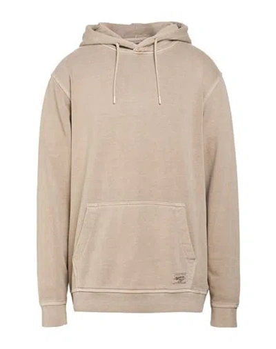 Only & Sons Man Sweatshirt Beige Size Xl Cotton, Polyester In Nude