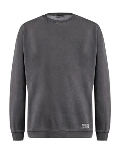 Only & Sons Man Sweatshirt Charcoal Size S Cotton, Polyester In Gray