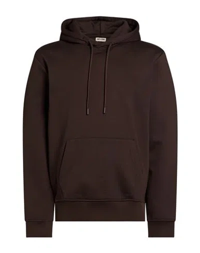 Only & Sons Man Sweatshirt Dark Brown Size Xl Cotton, Polyester