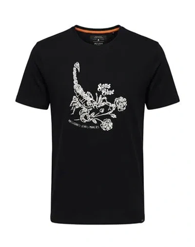 Only & Sons Man T-shirt Black Size Xl Organic Cotton