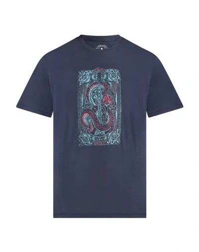Only & Sons Man T-shirt Navy Size Xl Organic Cotton In Blue