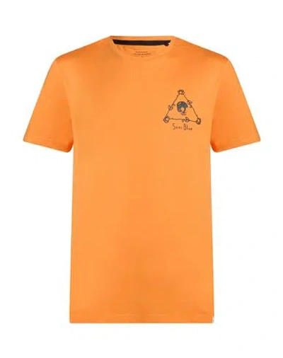 Only & Sons Man T-shirt Orange Size Xl Organic Cotton