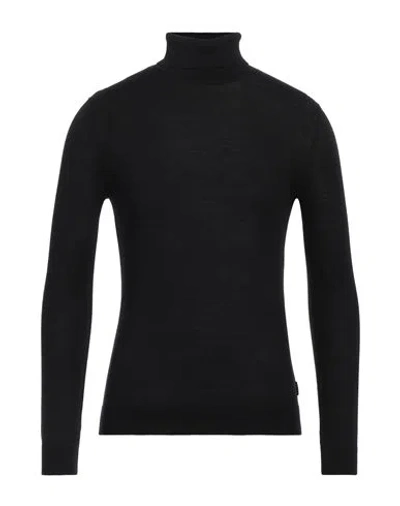 Only & Sons Man Turtleneck Black Size Xxl Tencel Lyocell, Merino Wool In Black