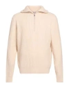 Only & Sons Man Turtleneck Cream Size Xl Cotton, Polyester, Elastane, Wool In Neutral