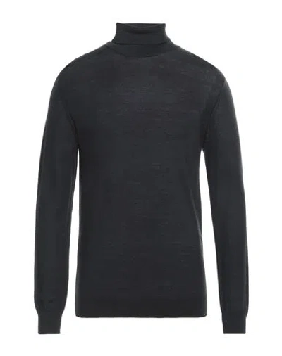 Only & Sons Man Turtleneck Midnight Blue Size Xxl Tencel Lyocell, Merino Wool In Black