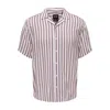 Only & Sons Purple Viscose Shirt
