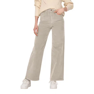 Only Beige Cotton Relaxed Fit Jeans In Gray