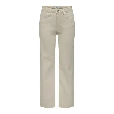 Only Beige Cotton Jeans & Pant In Neutral