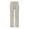 Only Beige Cotton Relaxed Fit Jean In Neutral