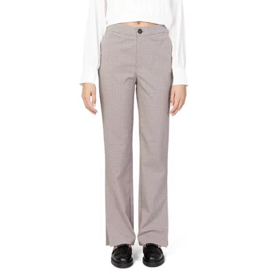 Only Beige Polyester Jeans & Pant In Gray