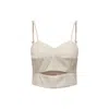 Only Beige Polyester Tops & T-shirt