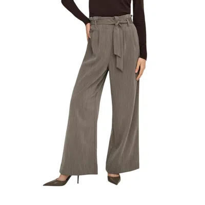 Only Beige Viscose Casual Pants In Green