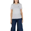 Only Bicolor Cotton T-shirt In White