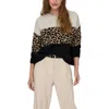Only Bicolor Marabou Sweatshirt In Multi