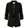 Only Black Polyester Blazer In Black