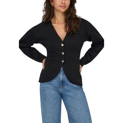 Only Black Polyester Cardigan