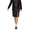 Only Black Polyester Long Skirt In Black