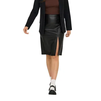 Only Black Polyester Long Skirt