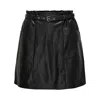 Only Black Polyester Mini Skirt In Black