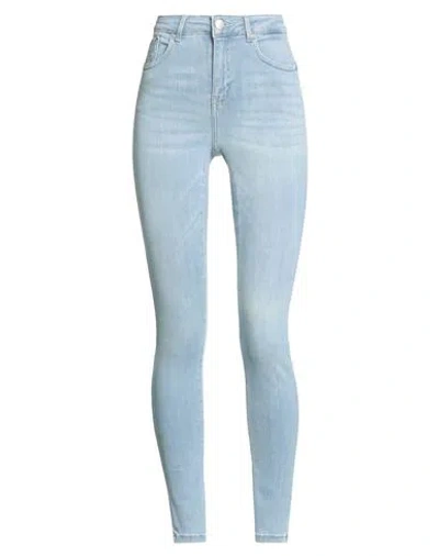 Only Blu Denim Woman Jeans Blue Size S-30l Organic Cotton, Cotton, Polyester, Elastane
