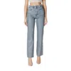 Only Blue Cotton Mom Jean In Blue