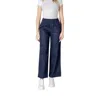 Only Blue Cotton Pant In Blue