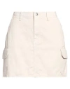 Only Blue Denim Woman Denim Skirt Beige Size L Organic Cotton, Cotton