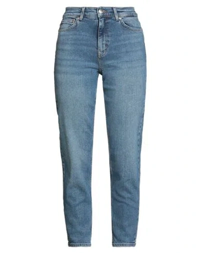 Only Blue Denim Woman Jeans Blue Size 27w-32l Cotton, Elastane