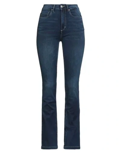 Only Blue Denim Woman Jeans Blue Size S-32l Cotton, Recycled Polyester, Elastane