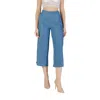 Only Blue Lyocell Cropped Pant In Blue