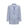 Only Blue Polyester Blazer In Blue