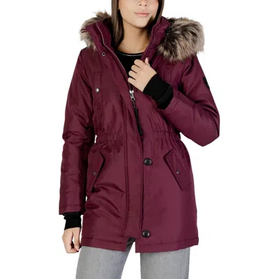 Only Bordeaux Polyester Parka