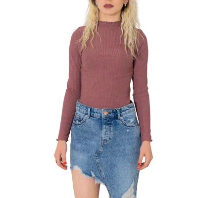 Only Bordeaux Viscose Tops & T-shirt In Blue