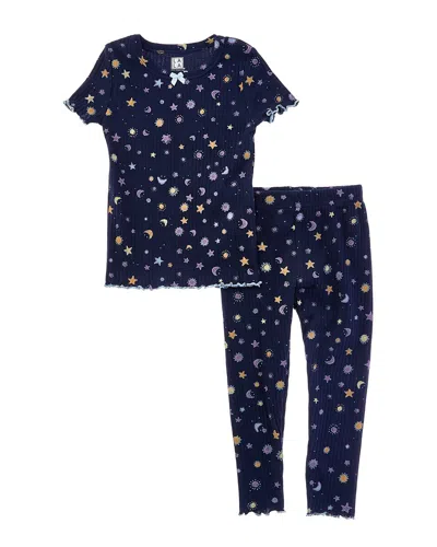 Only Boys Kids' 2pc Snuggle Rib Pajama Set In Blue