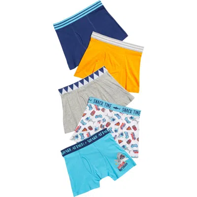Only Boys Babies'  Kids' Dylan 5-pack Boxer Brief In Blue Multi